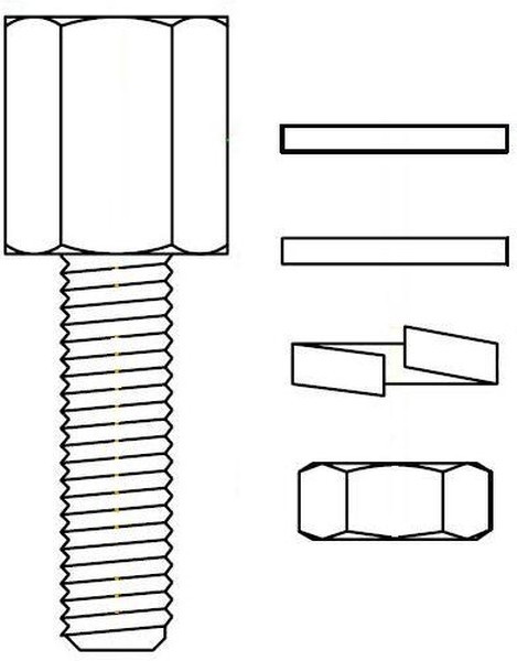 160-000-016R031, 160 Series Screw Lock For Use With D-Sub Connector 160-000-016R031, 160 Series Screw Lock For Use With D-Sub Connector