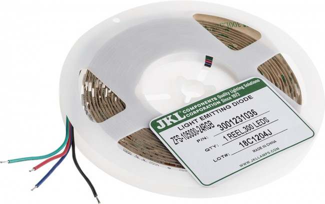 ZFS-105000-24RGB, LED Lighting Bars & Strips LED Flex 24VDC RGB 5 Meter Reel ZFS-105000-24RGB, LED Lighting Bars & Strips LED Flex 24VDC RGB 5 Meter Reel