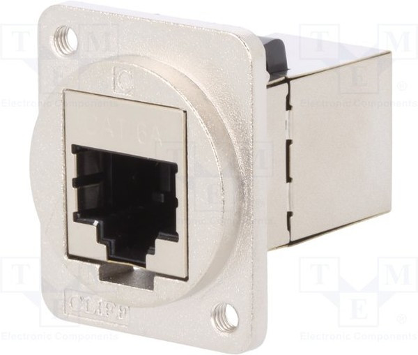 CP30225SM3, Адаптер в линию, каркас из металла, RJ45, RJ45, Переходник, Встраиваемый в Линию, CP, Гнездо