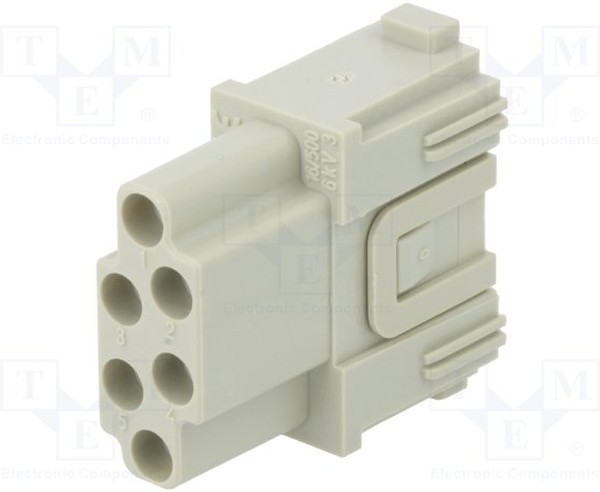 CX06CF, Разъем для тяжелых условий, MIXO, Insert, 6 Контактов, Гнездо