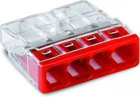 2273-204, Клемма 4-проводная, компактная, 0.5-2.5 мм² без пасты