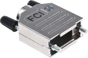 8655MH0902BKLF, 8655MH Series Die Cast Zinc D Sub Backshell, 9 Way, Strain Relief 8655MH0902BKLF, 8655MH Series Die Cast Zinc D Sub Backshell, 9 Way, Strain Relief