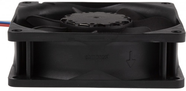 8412N/2GLLE-451, Axial Fan DC Sleeve 80x80x25.4mm 12V 1000min sup -1 /sup  20m³/h 3-Pin Stranded Wire