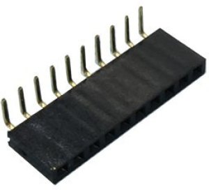 PBS2-10R, гнездо на плату шаг 2.0мм 1х10 угловое (L-KLS1-208B-4.3-1-10-R)