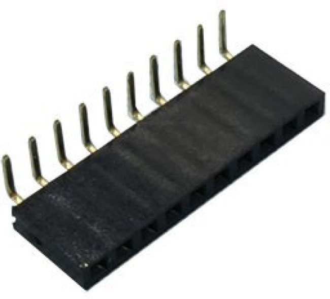 PBS2-10R, гнездо на плату шаг 2.0мм 1х10 угловое (L-KLS1-208B-4.3-1-10-R)