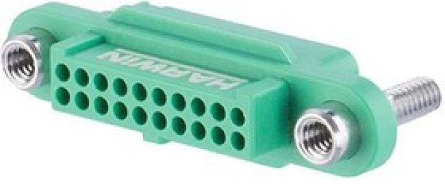 G125-2242096F3, Корпус разъема, Black / Green, G125, Гнездо, 20 вывод(-ов), 1.25 мм, G125 Series Contacts