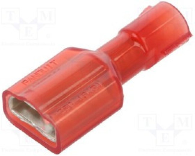 DNF18-250FIB-3K, TERMINAL, FEMALE DISCONNECT, 0.25IN, RED DNF18-250FIB-3K, TERMINAL, FEMALE DISCONNECT, 0.25IN, RED
