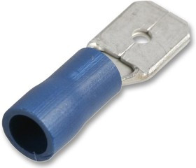 STMDD2-250, Push On Blade Crimp Terminal Blue 27A, 100 Pack