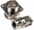 RJFTV21N, Modular Connectors / Ethernet Connectors Female RJ45 Nickel Sq Flange Receptacle