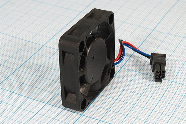 Вентилятор 40x40x10, напряжение 5В, ток 0,20А, выводы 3L+MF3, подшипник качения, EFB0405HA