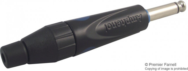 TM1PB, Вилка, Jack 6,3мм, "папа", mono, с выключателем, Кол-во полюс: 2