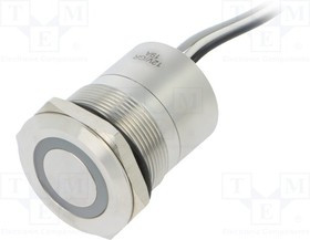 BG-MC25LOSGR, Переключатель: емкостный, Пол: 2, SPST-NO, 0,01A/12ВDC, IP68, 20мОм