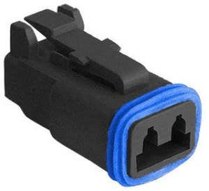 PX0103S02BK, Автомобильный разъем, PX0 Series, Прямой Штекер, 2 контакт(-ов)