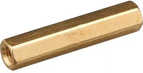 PCHSS4-27, Стойка для печатных плат, шестигр., латунь, М4, 27 мм