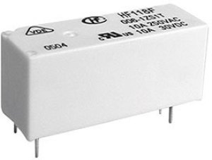 HF118F/024-1ZS1, реле сигнальное, 24 VDC, 1 form C, 250 V, 10 A, с защитой от флюса, материал контак HF118F/024-1ZS1, реле сигнальное, 24 VDC, 1 form C, 250 V, 10 A, с защитой от флюса, материал контак