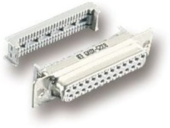 8325-8009, Conn D-Subminiature SKT 25 POS 2.76mm Crimp ST Cable Mount 25 Terminal 1 Port