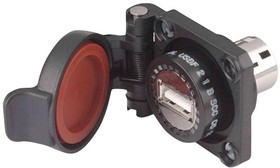 USBF21B, USB ADAPTER, TYPE-A RCPT, IP54