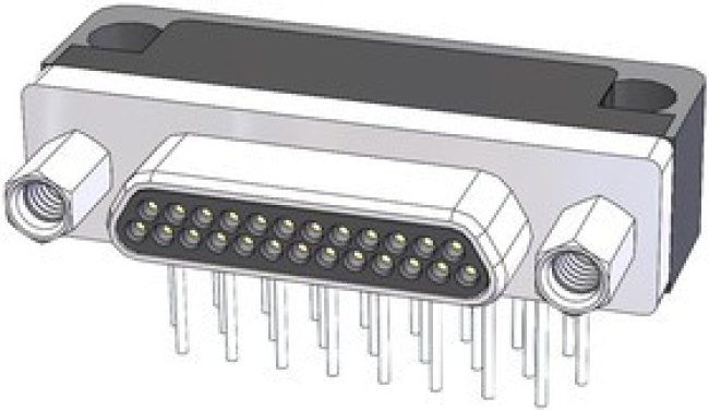 M83513/13-F03NW, MICRO-D SUB CONN, R/A RCPT, 37POS, TH