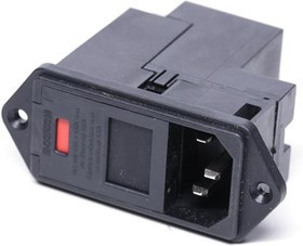 PM000DH30, AC Power Entry Modules 3A DUAL FUSE VERTICAL MOUNT