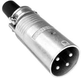 EP-5-12, Loudspeaker Connectors 5 Pole Nickel Finish Male