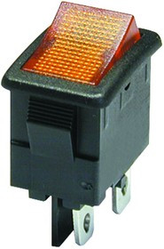 LRA32H2FBRLN, Rocker Switches DPST ON-OFF RED 10A ILLUMINATED "O -"