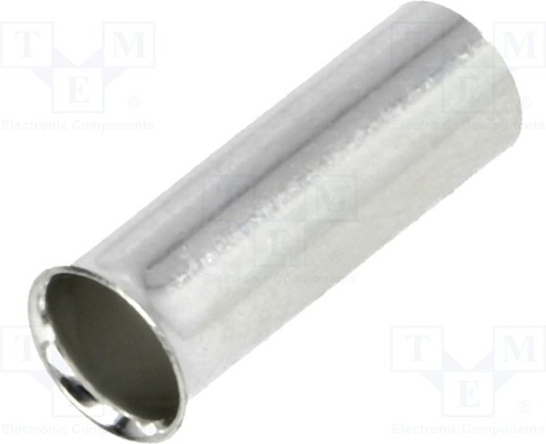 BM 01512, Наконечник: втулка, неизолированный, медь, 10мм2, 15мм, луженые