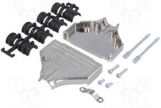 MHDTZK50-K, Корпус D Sub, ввод сверху, Серия MHDTZK, DD, 180°, Корпус из Сплава Цинка