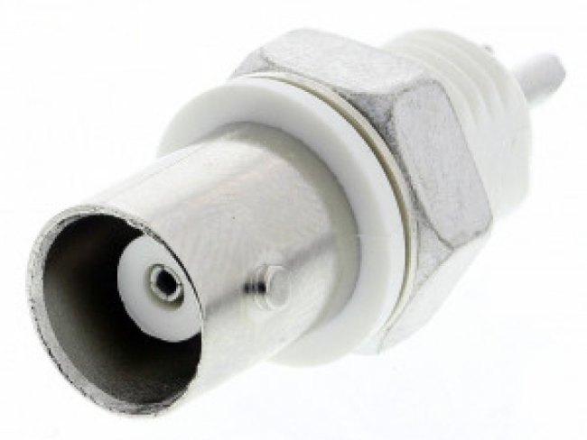 5227726-1, RF Connectors / Coaxial Connectors BULKHEAD SOLDER JACK