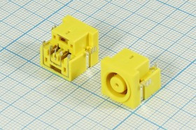 Гнездо питания для ноутбуков, № 12710 гн пит DC P1,0x5D8,0\5P2HP\ \плат\угл\PJ221