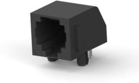 5555163-2, CAT3 RJ14 MODULAR JACK, 6 POSITION, 1 PORT