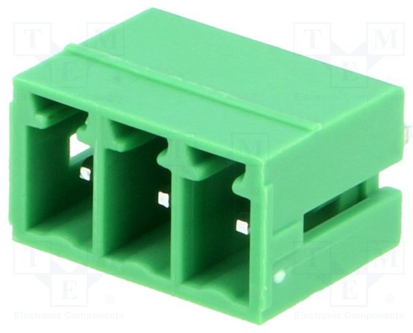 EBRA-03-B, Разъемный клеммник, 3,81мм, Кол-во полюс: 3, прямой, гнездо, THT