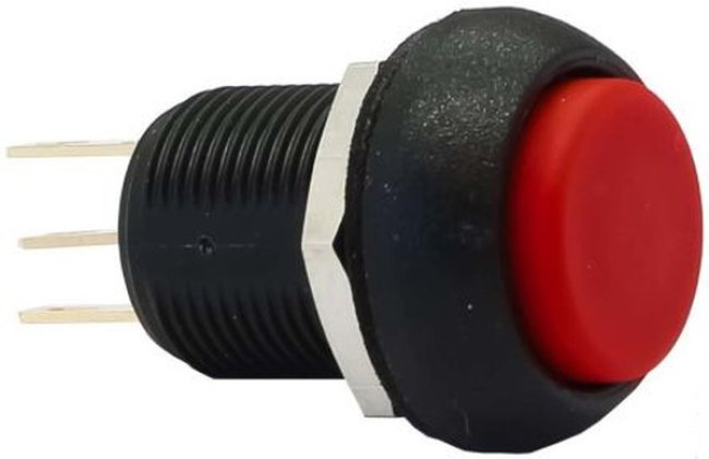 IMP7Z462UL, Push Button Switch, Momentary, Panel Mount, 13.6mm Cutout, SPDT, 24V dc, IP67