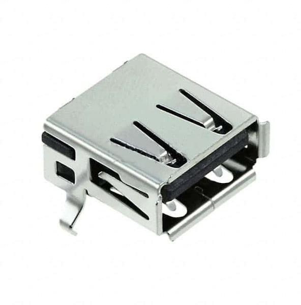 292303-4, Right Angle, Through Hole, Socket Type A 2.0 USB Connector