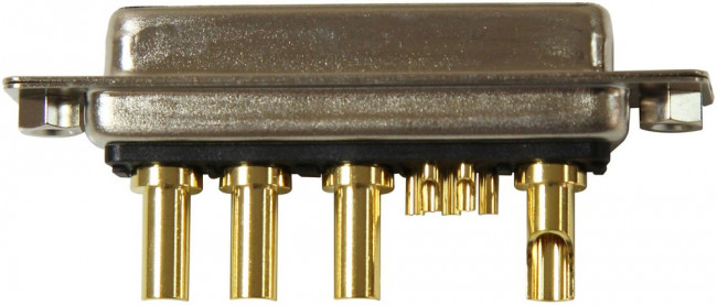 680M9W4203L211, D-Sub Mixed Contact Connectors Power Combo D Solder Cup 9W4/F/20A/SC