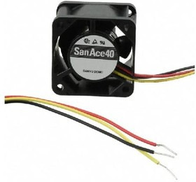 109P0424J3013, DC Fans DC Axial Fan, 40x40x28mm, 24VDC, Groove for Lead, Tachometer