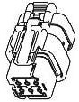 776533-3, AS 16, 12P PLUG ASSY,RD,KEY 3 776533-3, AS 16, 12P PLUG ASSY,RD,KEY 3