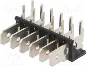 KEYS7806, Наконечник: плоский, 6,4мм, 0,8мм, THT, латунь, луженые, 500, 15А