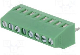 1725711, Wire-To-Board Terminal Block, THT, 2.54mm Pitch, Right Angle, Screw, 8 Poles 1725711, Wire-To-Board Terminal Block, THT, 2.54mm Pitch, Right Angle, Screw, 8 Poles
