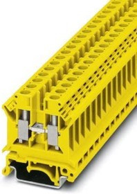0719249, DIN Rail Terminal Blocks UK 6 N YE