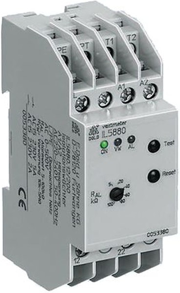 IL5881.12/100 DC12-280V 5-200kOHM, Voltage Monitoring Relay, DPDT, DIN Rail