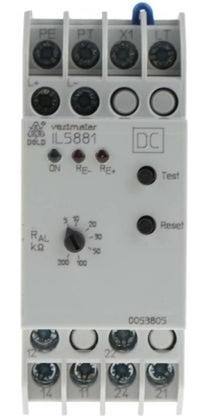 IL5881.12/100 DC12-280V 5-200kOHM, Voltage Monitoring Relay, DPDT, DIN Rail