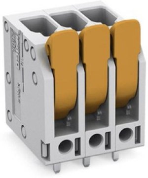 PCB terminal, 2 pole, pitch 5 mm, AWG 24-12, 32 A, push-in cage clamp, gray, 2604-3102 PCB terminal, 2 pole, pitch 5 mm, AWG 24-12, 32 A, push-in cage clamp, gray, 2604-3102