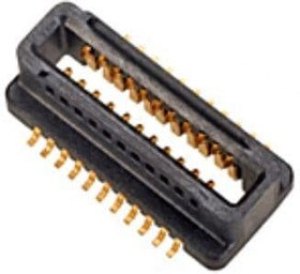 5767096-8, Conn High Speed Fine Pitch Connector RCP 1Power/38Signal POS 2.54mm/0.64mm Solder ST Top Entry Thru-Hole/SMD T/R