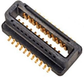 5767096-8, Conn High Speed Fine Pitch Connector RCP 1Power/38Signal POS 2.54mm/0.64mm Solder ST Top Entry Thru-Hole/SMD T/R