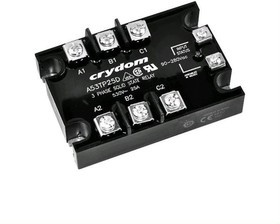 D53TP25D, Реле: полупроводниковое, Uупр: 3-32ВDC, 25А, 48-530ВAC, 3-фазный