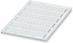 Маркировка для клеммных модулей UCT-TM 5 для клемм 5,2mm, 72 элемента, PC, белая Маркировка для клеммных модулей UCT-TM 5 для клемм 5,2mm, 72 элемента, PC, белая