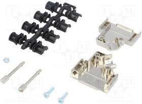D45PK15-K, Корпус: для разъемов D-Sub, D-Sub 15pin,D-Sub HD 26pin, UNC4-40