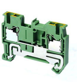 XW5G-P2.5-1.1-1, XW5G Series Grey Non-Fused DIN Rail Terminal, 2.5mm², Single-Level, Push In Termination