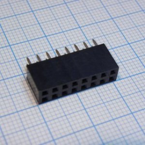 KLS1-208-2-16-S, (PBD-16 2X08), Гнездо на плату 2.54мм