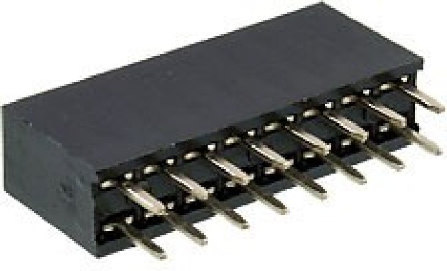 KLS1-208-2-16-S, (PBD-16 2X08), Гнездо на плату 2.54мм